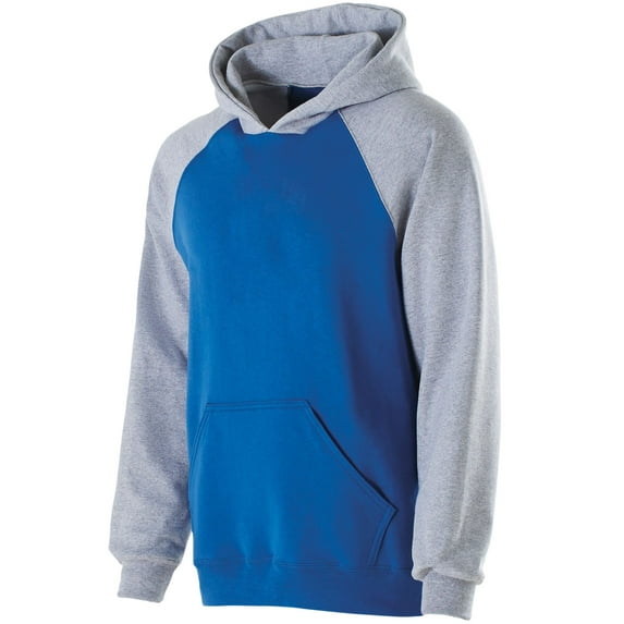 Holloway Sportswear M Boys BANNER HOODIE Royal/Athletic Heather 229279
