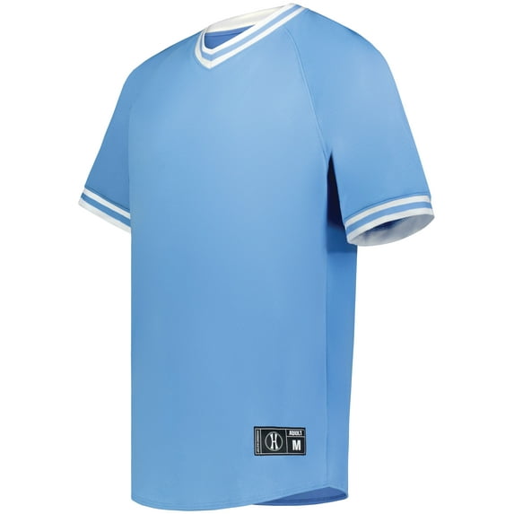 Holloway Sportswear M Boys Retro V-Neck Baseball Jersey University Blue/White 221221