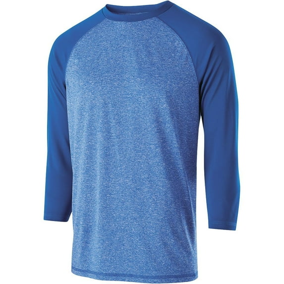 Holloway Sportswear M Boys TYPHOON SHIRT Royal Heather/Royal 222638