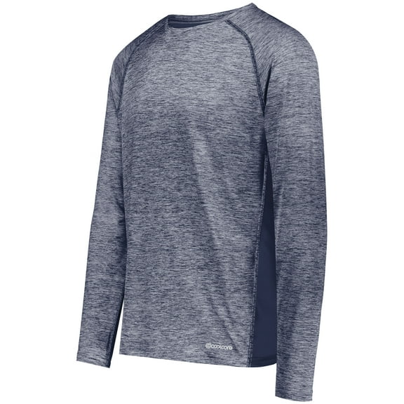 Holloway Sportswear M Electrify Coolcore® Long Sleeve Tee Navy Heather 222570