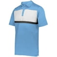 thumbnail image 1 of Holloway Sportswear M Prism Bold Polo Columbia Blue/White 222576, 1 of 5