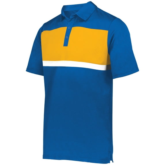 Holloway Sportswear M Prism Bold Polo Royal/Gold 222576
