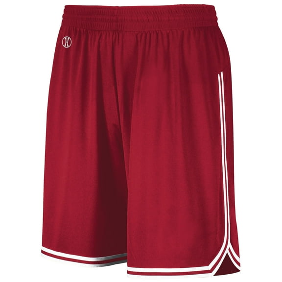 Holloway Sportswear M Retro Basketball Shorts Scarlet/White 224077