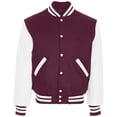 thumbnail image 1 of Holloway Sportswear M Varsity Jacket Maroon/White 224183, 1 of 5