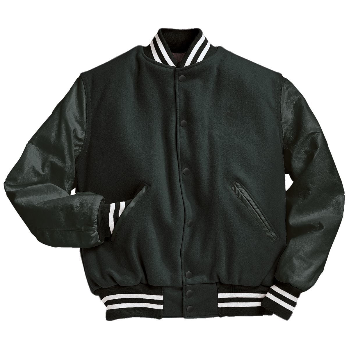 Holloway Sportswear M Varsity Jacket Myrtle/Dark Green/White