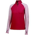 thumbnail image 1 of Holloway Sportswear M Womens AXIS 1/2 ZIP PULLOVER Scarlet/Scarlet Heather 222705, 1 of 1