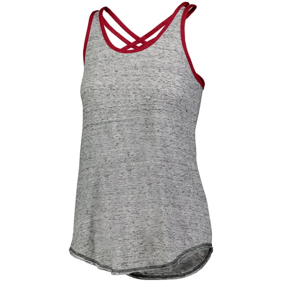 Holloway Sportswear M Womens Advocate Tank Black/Scarlet 222710