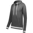 thumbnail image 1 of Holloway M Ladies All-American Funnel Neck Pullover Carbon Heather/White 229763, 1 of 5