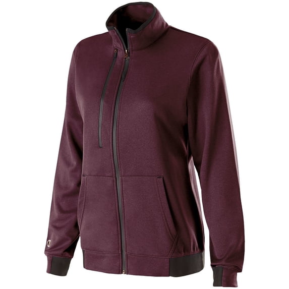 Holloway Sportswear M Womens Artillery Jacket Maroon Heather 229366