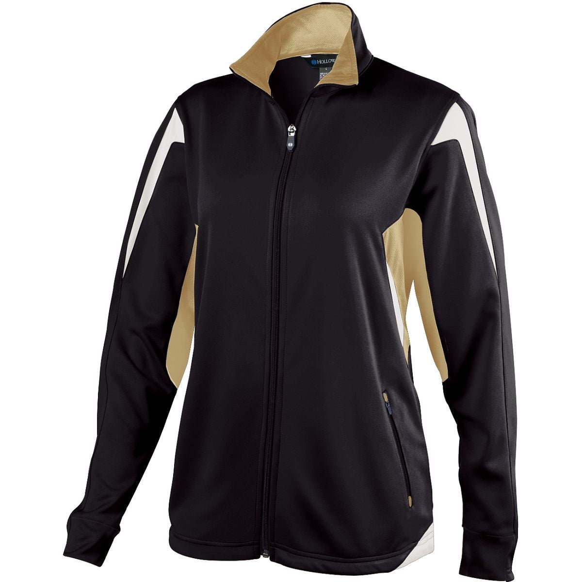 Holloway Sportswear M Womens Dedication Jacket Black/Vegas Gold/White