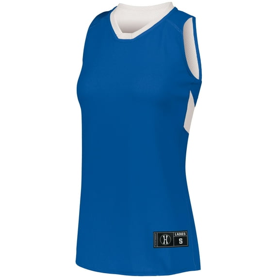 Holloway Sportswear M Womens Dual-Side Single Ply Basketball Jersey Royal/White 224378