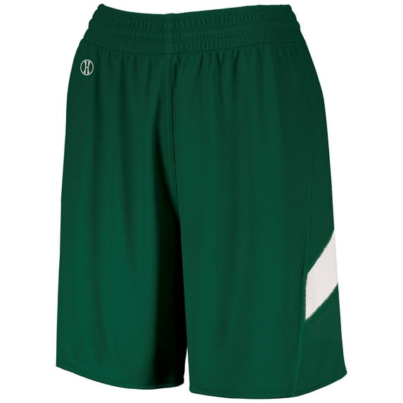 Holloway Sportswear M Womens Dual-Side Single Ply Shorts Forest/White 224379