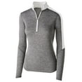 thumbnail image 1 of Holloway Sportswear M Womens Electrify 1/2 Zip Pullover Graphite Heather/White 222742, 1 of 4