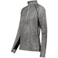 thumbnail image 1 of Holloway Sportswear M Womens Electrify Coolcore® 1/2 Zip Pullover Black Heather 222774, 1 of 5