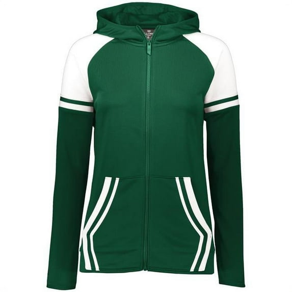 Holloway Sportswear M Womens RETRO GRADE JACKET Forest/White 229761