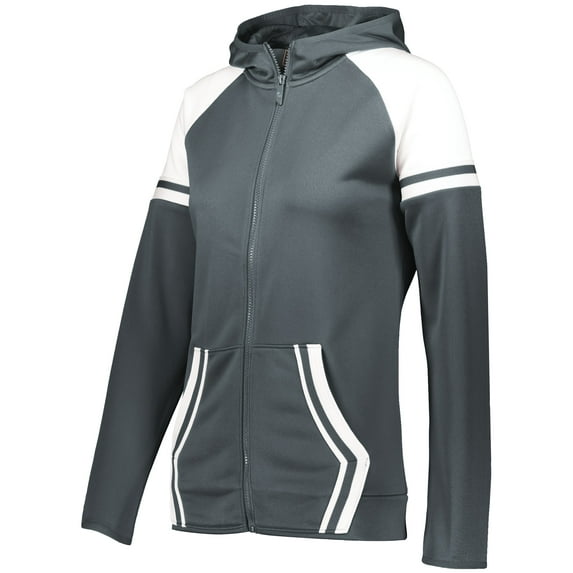 Holloway Sportswear M Womens RETRO GRADE JACKET Graphite/White 229761