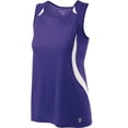 thumbnail image 1 of Holloway Sportswear M Womens SPRINT SLIM FIT SINGLET Purple/White 221346, 1 of 1