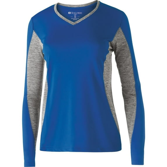 Holloway Sportswear M Womens Stellar Shirt Royal/Graphite Heather 222727