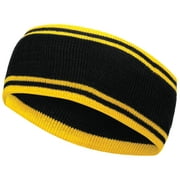 Holloway Sportswear OS Homecoming Headband Black/Light Gold 223861