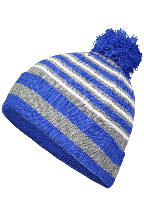 Sportswear OS Spirit Pom Beanie Royal/Heather Grey/White 223815