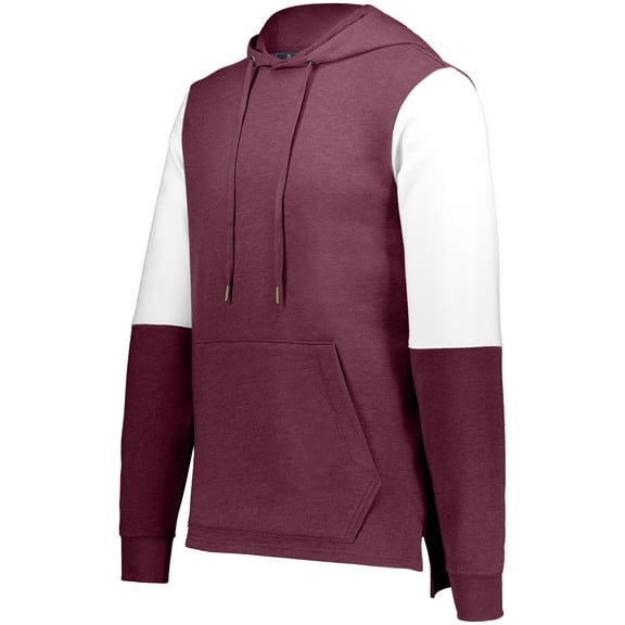 Holloway Sportswear S All-American Team Hoodie Maroon Heather/White 222581