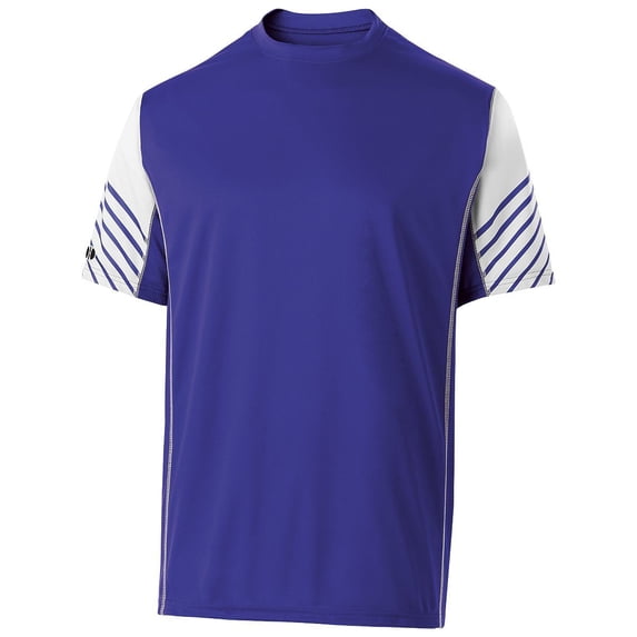 Holloway Sportswear S Arc Short Sleeve Tee Purple/White 222544