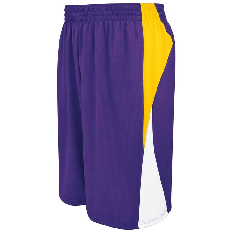 Nike Los Angeles Lakers Fleece Shorts Mens Shorts White Purple