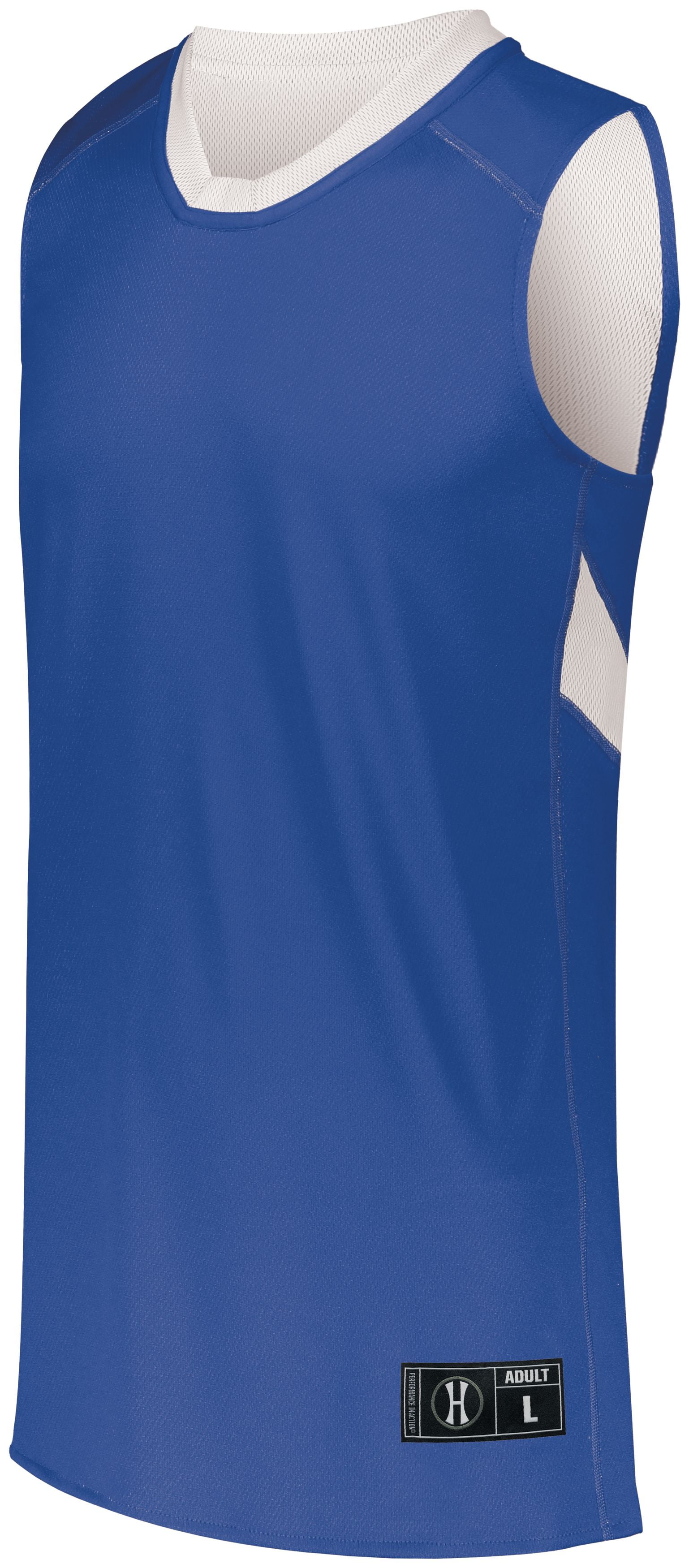 Holloway Sportswear S Boys Dual-Side Single Ply Basketball Jersey Royal/White 224278