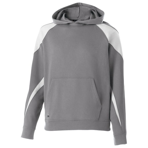 Holloway Sportswear S Boys PROSPECT HOODIE Charcoal Heather/White 229646