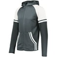thumbnail image 1 of Holloway Sportswear S Boys RETRO GRADE JACKET Graphite/White 229661, 1 of 5