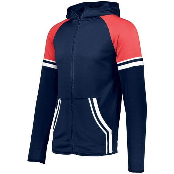 Holloway Sportswear S Boys RETRO GRADE JACKET Navy/Scarlet 229661
