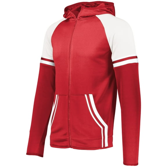 Holloway Sportswear S Boys RETRO GRADE JACKET Scarlet/White 229661
