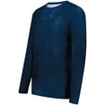 thumbnail image 1 of Holloway Sportswear S Cotton-Touch Poly Cloud Long Sleeve Tee Navy Cloud Print 222597, 1 of 5
