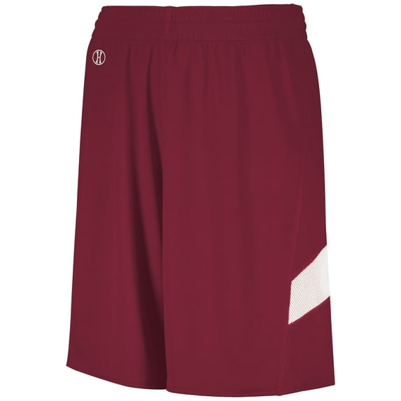 Holloway Sportswear S Dual-Side Single Ply Shorts Cardinal/White 224079