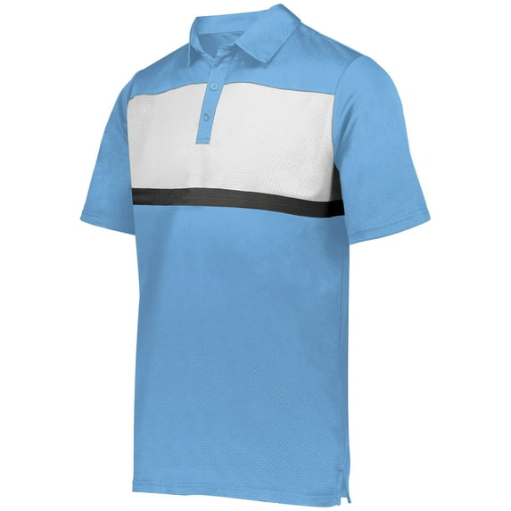Holloway Sportswear S Prism Bold Polo Columbia Blue/White 222576