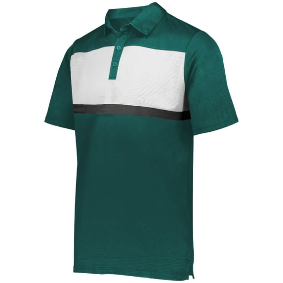 Holloway Sportswear S Prism Bold Polo Dark Green/White 222576