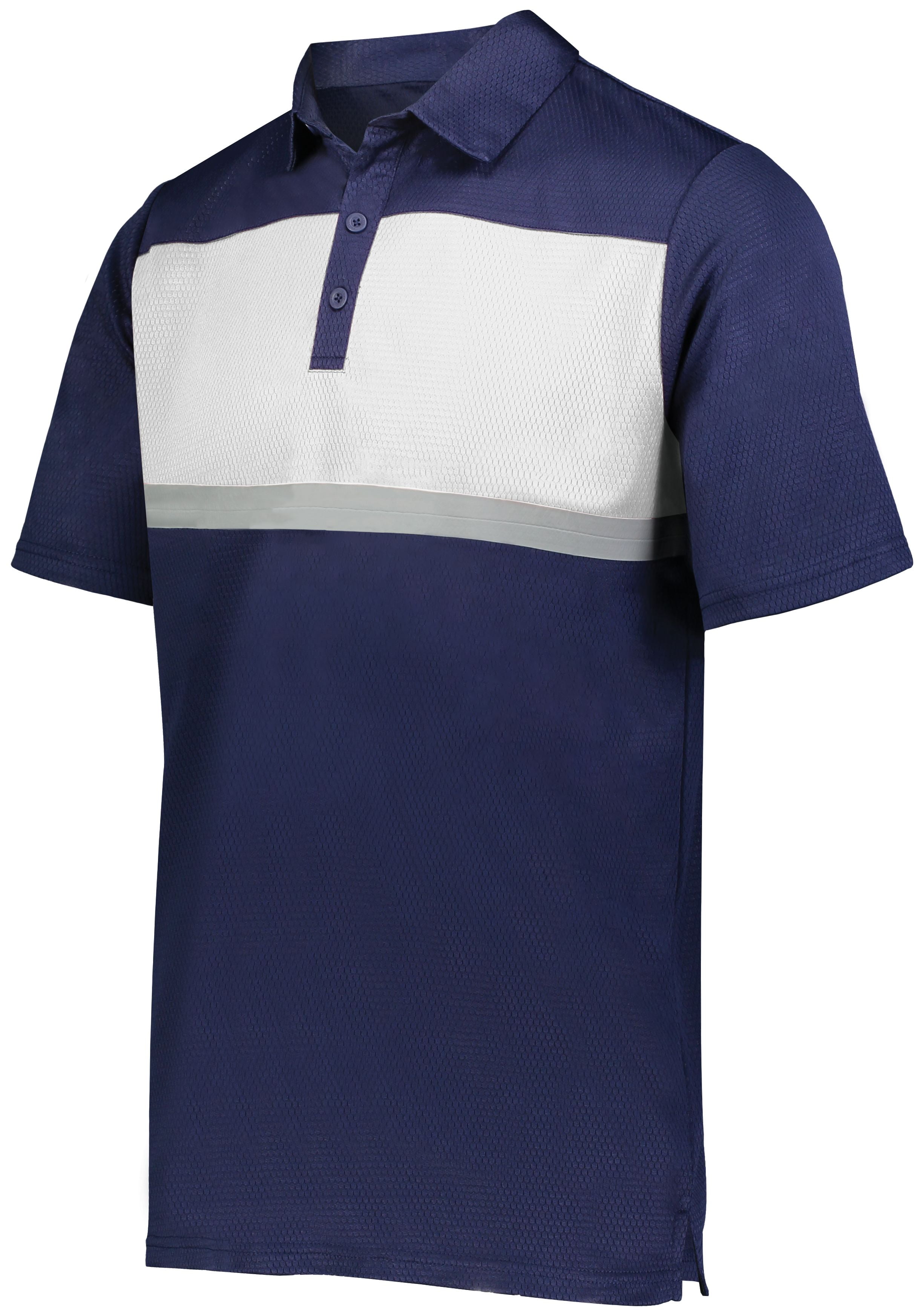 Holloway Sportswear S Prism Bold Polo Navy/White 222576 - Walmart.com