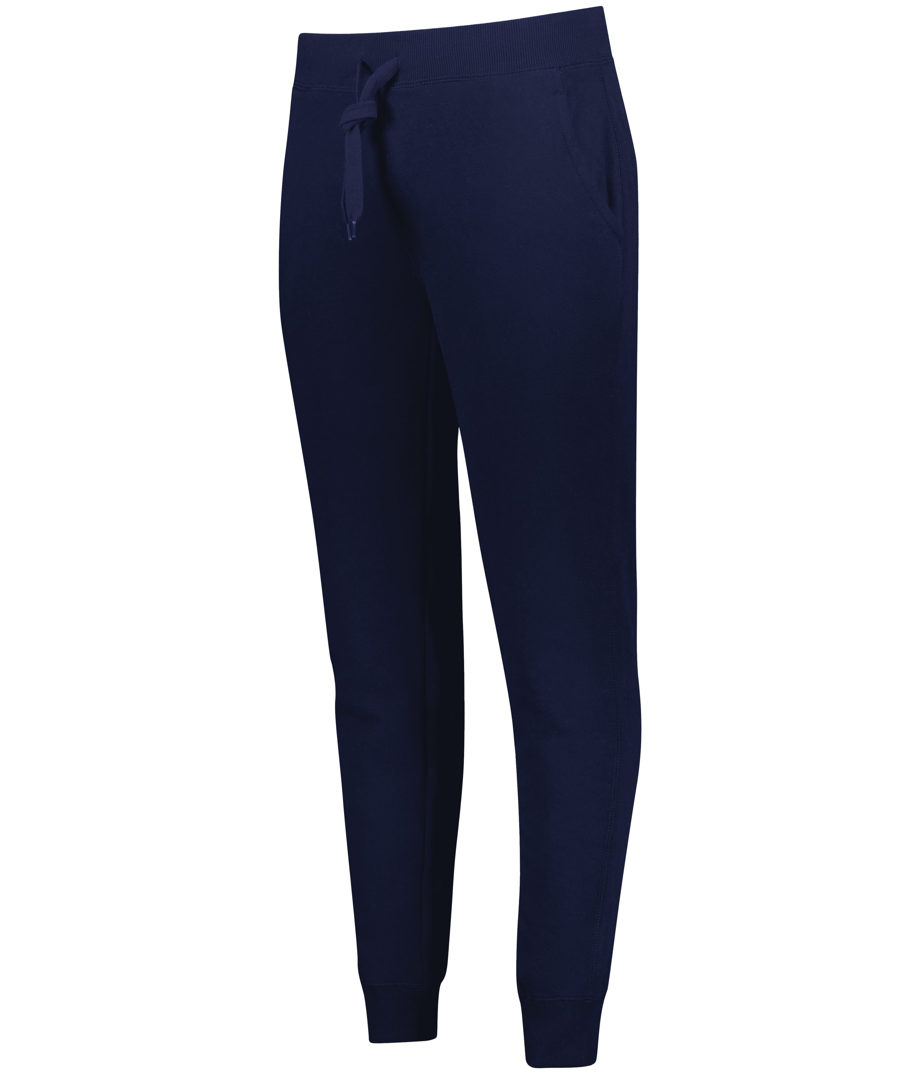 Holloway Women’s Fleece Joggers | 60/40 Cotton Polyester Tapered Sweatpants, Ribbed Cuffs, Back Pocket
