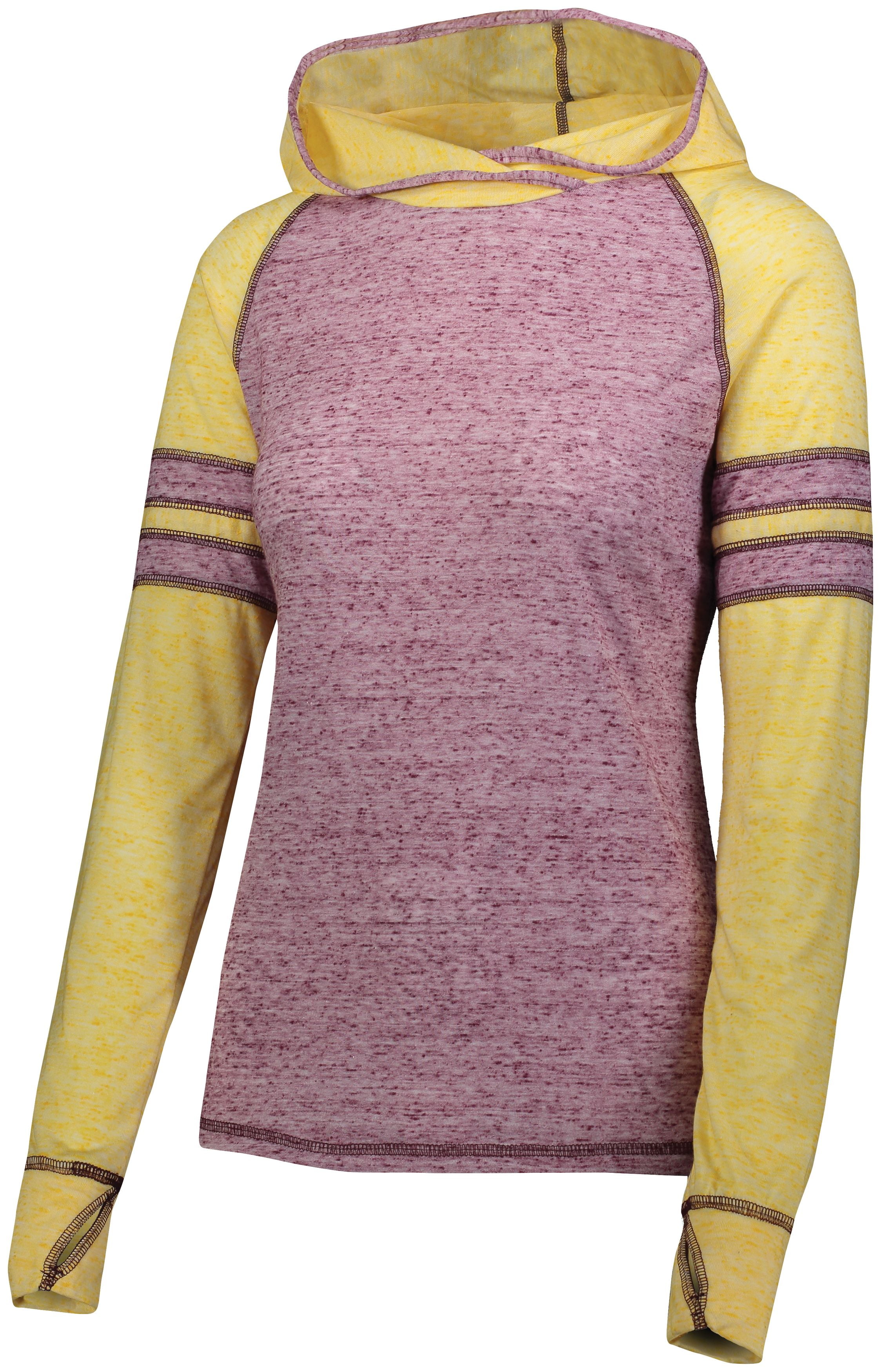 Holloway Sportswear S Womens Advocate Hoodie Maroon Light Gold 229749 Walmart