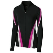 Holloway Sportswear S Womens Aerial Jacket Black/Silver/Power Pink 229772