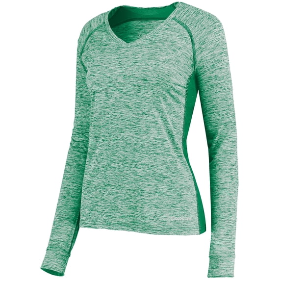 Holloway Sportswear S Womens Electrify Coolcore® Long Sleeve Tee Kelly Heather 222770