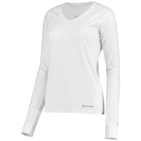 Holloway Sportswear S Womens Electrify Coolcore® Long Sleeve Tee White 222770