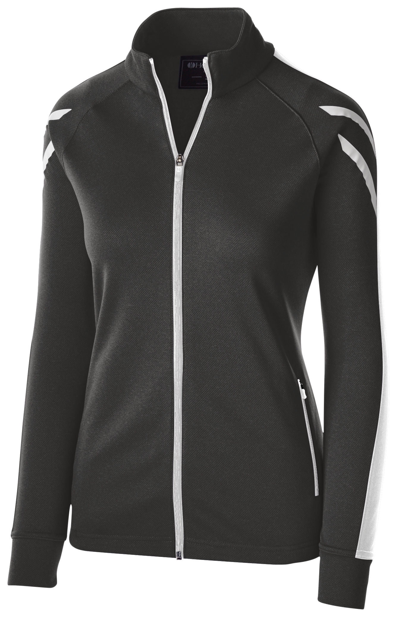 Holloway Sportswear M Womens Flux Jacket Black Heather Vegas Gold White 229768