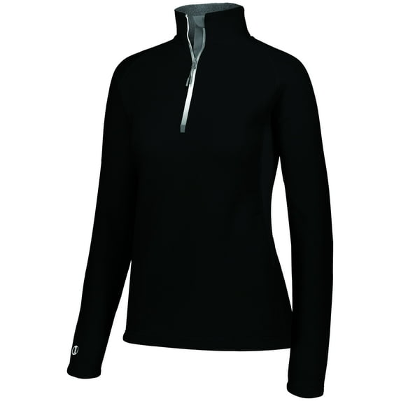 Holloway Sportswear S Womens Invert 1/2 Zip Pullover Black 229736