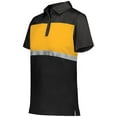 thumbnail image 1 of Holloway Sportswear S Womens Prism Bold Polo Black/Gold 222776, 1 of 5