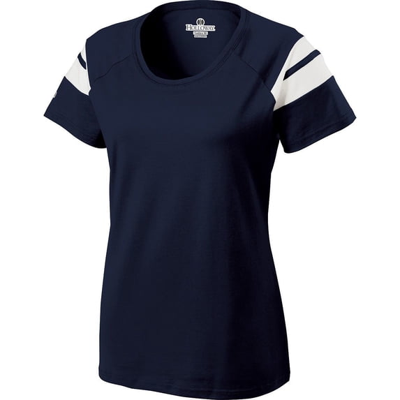 Holloway Sportswear S Womens TRIBUTE TEE Navy/White 229368