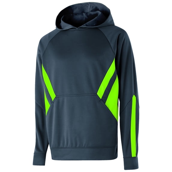 Holloway Sportswear XL Argon Hoodie Carbon/Lime 222533
