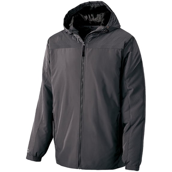 Holloway Sportswear XL Boys BIONIC HOODED JACKET Carbon/Black 229217