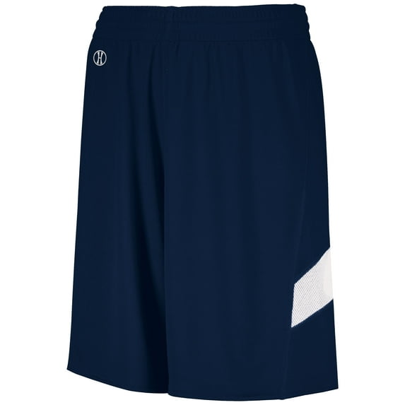 Holloway Sportswear XL Boys Dual-Side Single Ply Basketball Shorts Navy/White 224279
