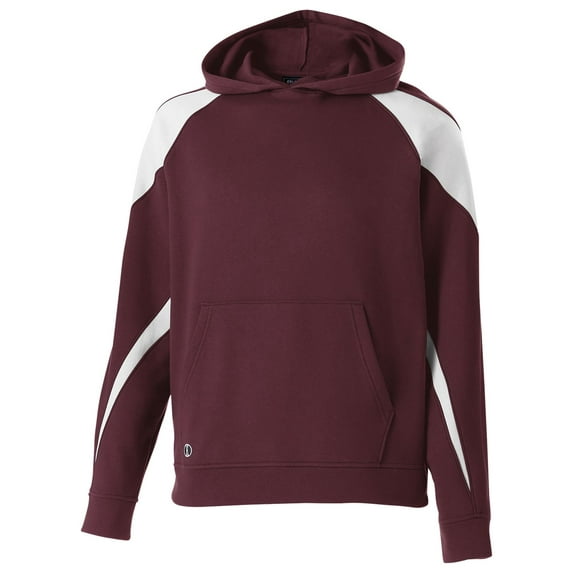 Holloway Sportswear XL Boys PROSPECT HOODIE Maroon/White 229646
